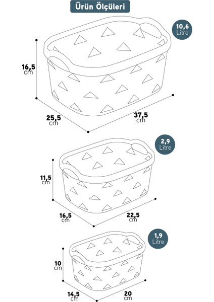 5li Dekoratif Deri Görünüm Dolap Içi Düzenleyici Saklama Kutusu Mutfak Banyo Organizer Sepet Krem indirimleri