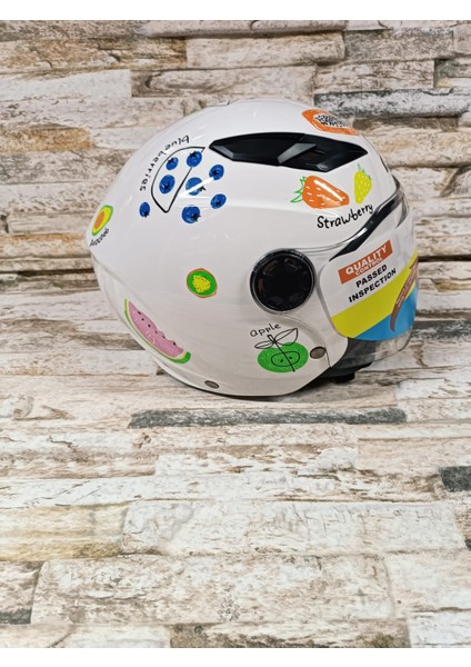Çocuk Kaskı Beyaz modelleri