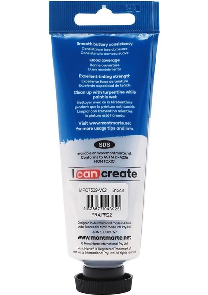 mm Premium Yağlı Boya 75ML - Brilliant Red fiyatları