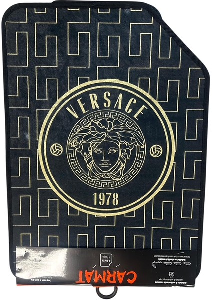 Universal Versace Dekor Paspas Kaydırmaz Taban Yıkanabilir
