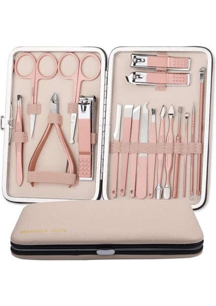 Sunup SN-27097 Paslanmaz Çelik 18IN1 Profesyonel Manikür Tırnak Bakım Seti fırsatları