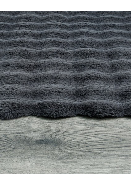 Travers Düz Antrasit Polyester Daire Modern Desenli Akrilik Hav Vermeyen Leke Tutmayan Kolay Temizlenen Yumuşak Makine Salon Yolluk Mutfak Halı fiyatları