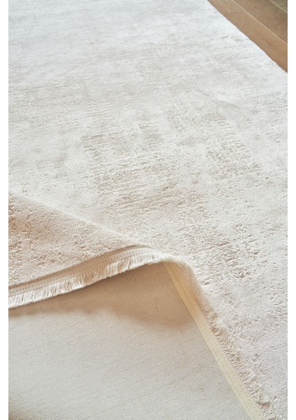 Venita Gri Düz Etnik Modern Desenli Viskon Hav Vermeyen Leke Tutmayan Kolay Temizlenen Yumuşak Makine Salon Yolluk Mutfak Halı