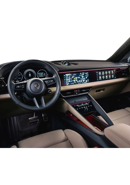 Porsche Macan Uyumlu Elektrik Uyumlu Dijital Gösterge, Navigasyon ve Vites Etrafı 9h Nano 3lü Set fiyatları
