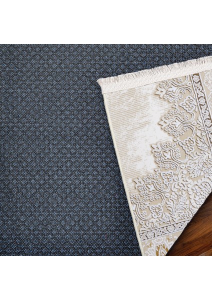 Bej Klasik Etnik Modern Desenli Pamuk Makinada Yıkanabilir Hav Toz Vermez Leke Tutmayan Kaymaz Taban Dijital Makine Baskı Salon Yolluk Mutfak Halı indirimleri