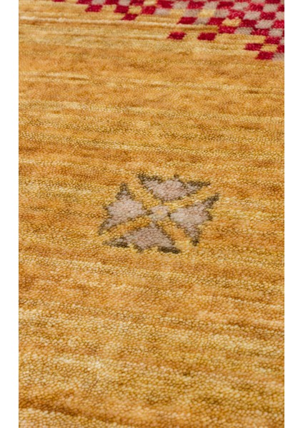 Geometrik Sarı Tensel Daire Modern Desenli Akrilik Hav Vermeyen Leke Tutmayan Kolay Temizlenen Yumuşak Makine Salon Yolluk Mutfak Halı indirimleri