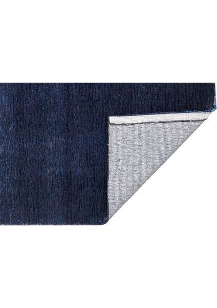 Louisville Modern Lacivert Yün Dikdörtgen El Dokuma indirimleri