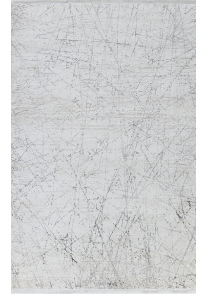 Venkatesh Gri Modern Etnik Desenli Hav Vermeyen Leke Tutmayan Kolay Temizlenen Yumuşak Makine Salon Yolluk Mutfak Halı