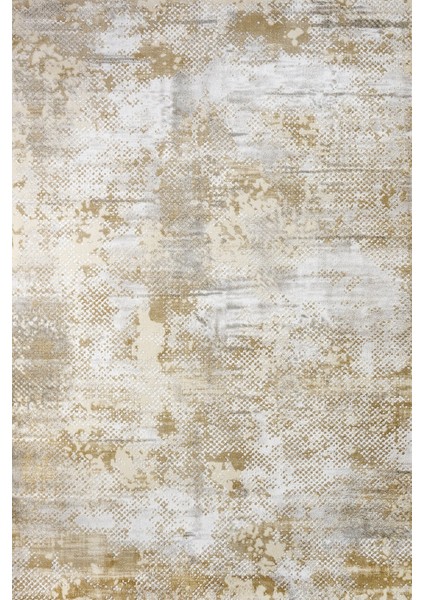 Krem Modern Etnik Desenli Pamuk Makinada Yıkanabilir Hav Toz Vermez Leke Tutmayan Kaymaz Taban Dijital Makine Baskı Salon Yolluk Mutfak Halı