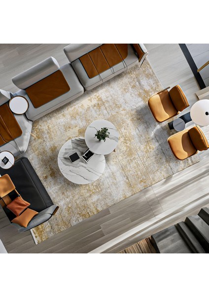 Krem Modern Etnik Desenli Pamuk Makinada Yıkanabilir Hav Toz Vermez Leke Tutmayan Kaymaz Taban Dijital Makine Baskı Salon Yolluk Mutfak Halı fiyatları