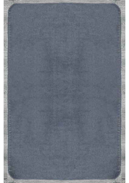 Sydney Düz Antrasit Polyester Daire Modern Desenli Akrilik Hav Vermeyen Leke Tutmayan Kolay Temizlenen Yumuşak Makine Salon Yolluk Mutfak Halı