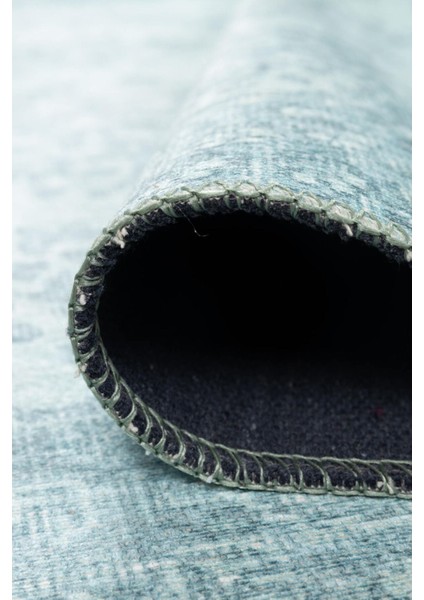 Dundee Klasik Turkuaz Polyester Dikdörtgen Modern Desenli Pamuk Makinada Yıkanabilir Hav Toz Vermez Leke Tutmayan Kaymaz Taban Dijital Makine Baskı Salon Yolluk Mutfak Halı modelleri