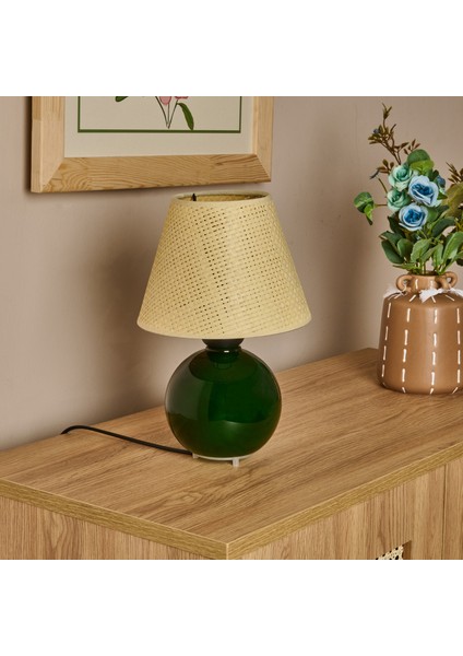 Lighting Green Culture Cam Abajur - Yeşil / Krem