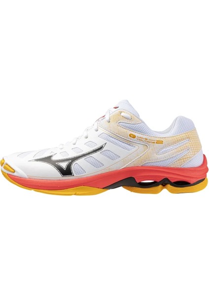 Wave Voltage 2 Unisex Voleybol Ayakkabısı Beyaz / Turuncu