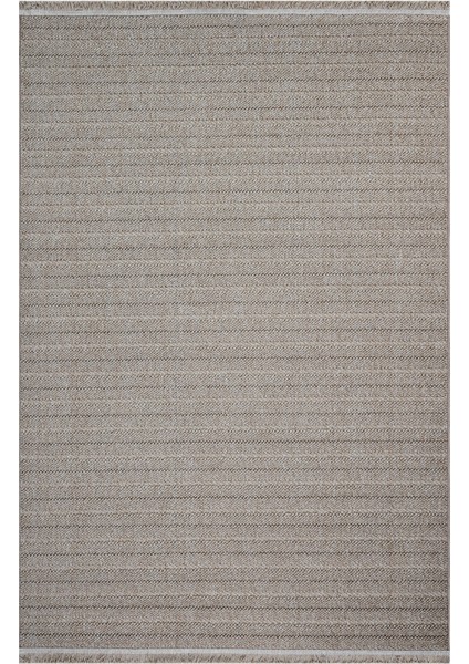 Aberrant Bej Hasır Etnik Modern Desenli Poliproplen Hav Vermeyen Leke Tutmayan Kolay Temizlenen Yumuşak Makine Salon Yolluk Mutfak Halı