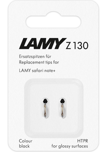 Safari Note+ Stylus Kalem Yedek Uçları Siyah (2 Adet) - Değiştirilebilir Lamy Z130 Uç - Pencil Alternatifi Lamy Safari Note+ Için Stylus Kalem Uçları