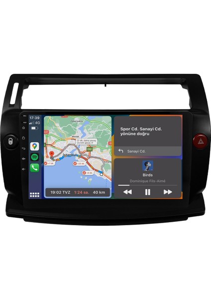 Citroen C4 Android Multimedya Sistemi (2005-2011) CRV-4072XAA modelleri