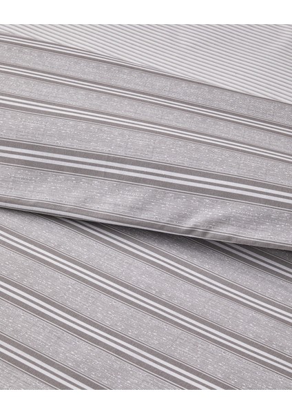 Sleek Lines Kolay Ütülenir Tek Kişilik Nevresim Takımı 160X220 cm Gri fırsatları