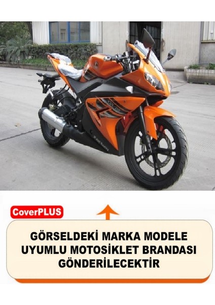 Reflektörlü Siyah Turuncu Dikişli Kad?rga KDR-250 Pro Arka Çanta Uyumlu Branda Motosiket Brandası Motor Örtüsü Çadır Su Geçirmez Motosiklet Kılıfı Motor Brandası fiyatları