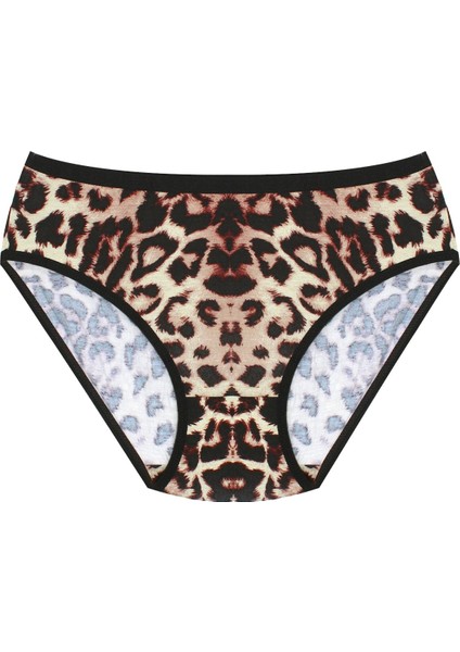 Kadın Külot 3'lü Leoparlı (%90 Viskon - %10 Elastan) modelleri