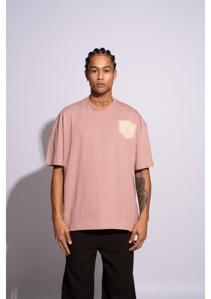 Erkek Oversize T-Shirt Hotel De Narcos Pembe indirimleri