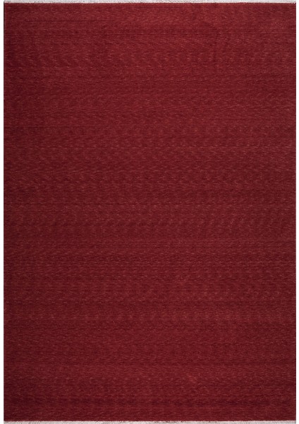 Keyvin Düz Kırmızı Bambu Dikdörtgen Modern Desenli Akrilik Hav Vermeyen Leke Tutmayan Kolay Temizlenen Yumuşak Makine Salon Yolluk Mutfak Halı