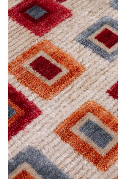 Geometrik Kırmızı Tensel Dikdörtgen Modern Desenli Akrilik Hav Vermeyen Leke Tutmayan Kolay Temizlenen Yumuşak Makine Salon Yolluk Mutfak Halı fırsatları