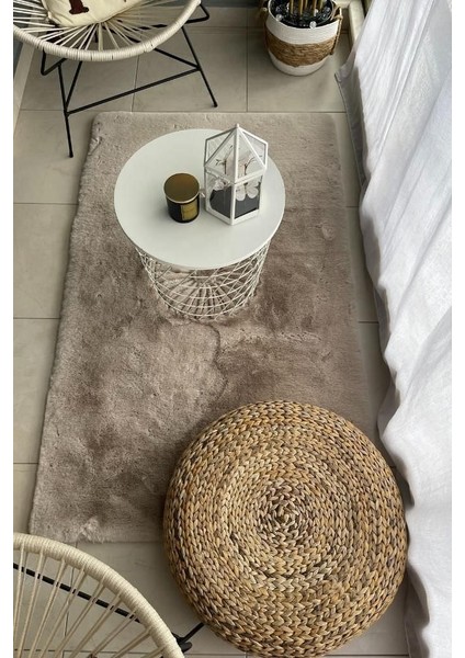 Gray Vizon Düz Etnik Modern Desenli Hav Vermeyen Leke Tutmayan Kolay Temizlenen Yumuşak Makine Salon Yolluk Mutfak Halı