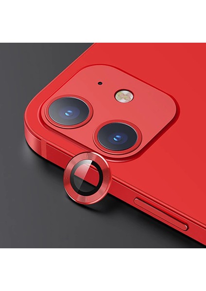 Usams Iphone 12 - 12 Mini 3D Metal Çerçeveli Kamera Lens KORUYUCU-(1903) - BRNTEK4089-5142