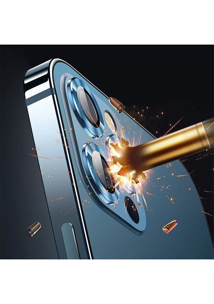Usams Iphone 12 - 12 Mini 3D Metal Çerçeveli Kamera Lens KORUYUCU-(1903) - BRNTEK4089-5142 indirimleri