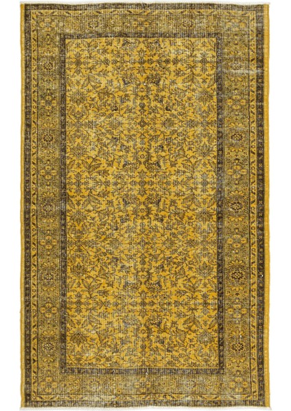 Iskece Turkuaz Eskitme Yün Modern Desenli Yün Hav Toz Vermez Leke Tutmayan Salon Yolluk Mutfak El Dokuma Halı