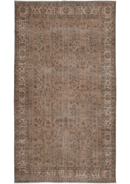 Girit Bej Çizgili Yün Modern Desenli Yün Hav Toz Vermez Leke Tutmayan Salon Yolluk Mutfak El Dokuma Halı