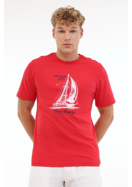 ml Etcor 11MRN200 5fx Kırmızı Erkek Kısa Kol T-Shirt