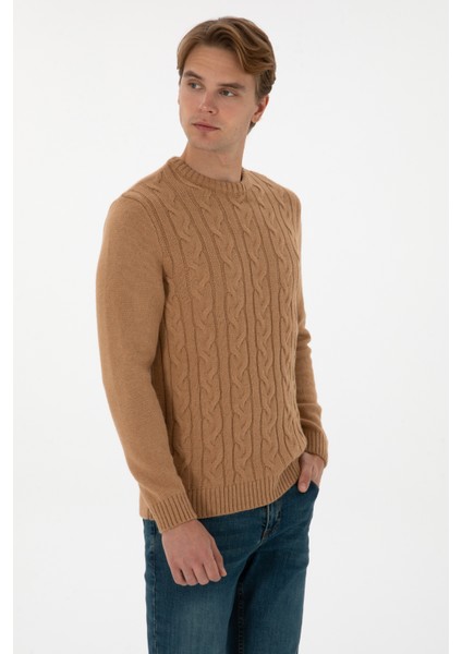 Erkek Camel Kazak /triko 50307884-VR015 modelleri