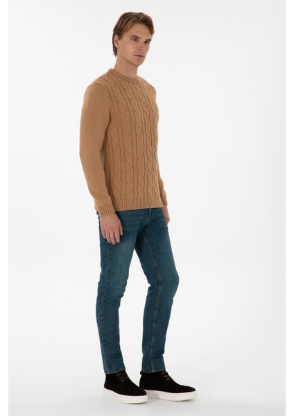 Erkek Camel Kazak /triko 50307884-VR015 fırsatları