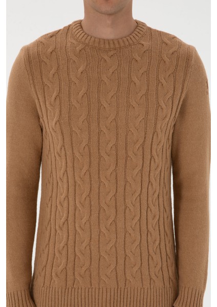 Erkek Camel Kazak /triko 50307884-VR015