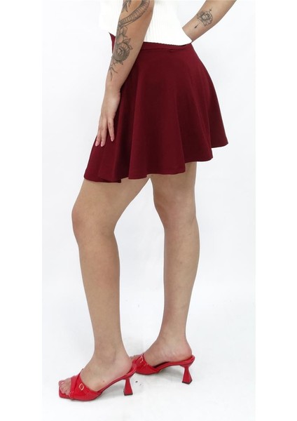 Kadın Yüksek Bel Şortlu Etek modelleri