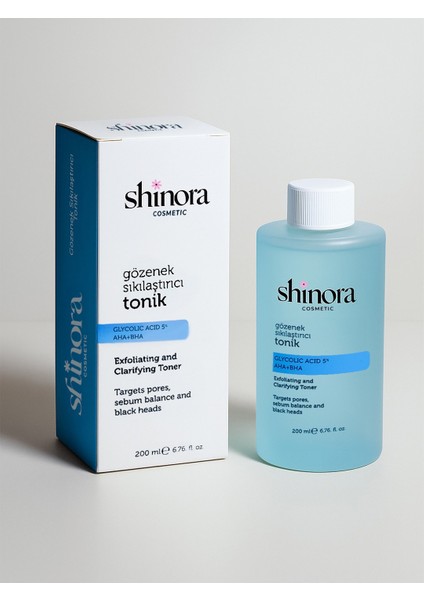 Canlandırıcı ve Gözenek Sıkılastırıcı Glikolik Asit Mavi Tonik 200 ml