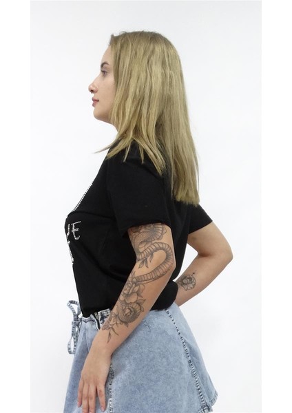 Kadın Snape Taşlı Tshirt fiyatları