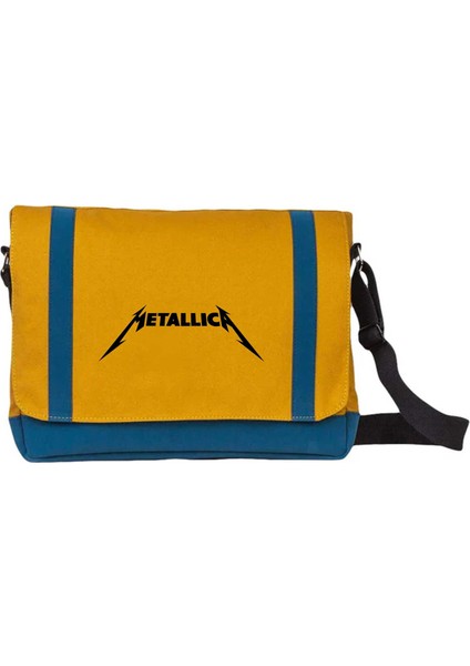 Postacı Çantası Metallica Classic Logo Sarı Renk