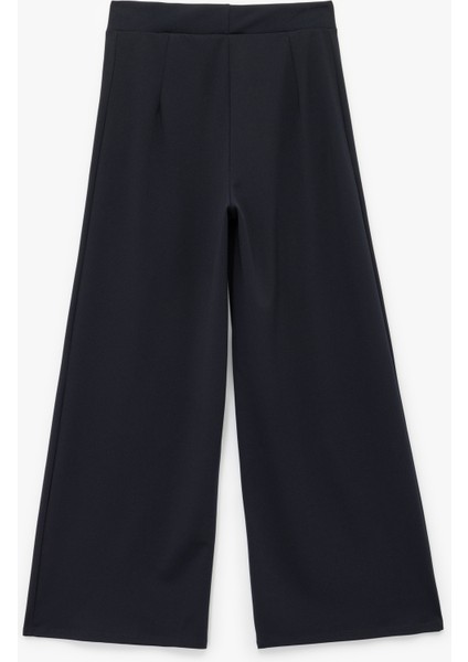 Düğme Detaylı Uzun Geniş Paça Kumaş Pantolon fiyatları