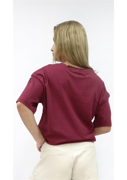 Kadın Ön Ayıcık Baskılı Owersize Tshirt fiyatları