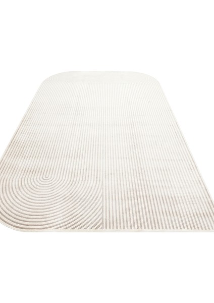 Kaafu Atoll Modern Gri Viskon Dikdörtgen Modern Desenli Akrilik Hav Vermeyen Leke Tutmayan Kolay Temizlenen Yumuşak Makine Salon Yolluk Mutfak Halı