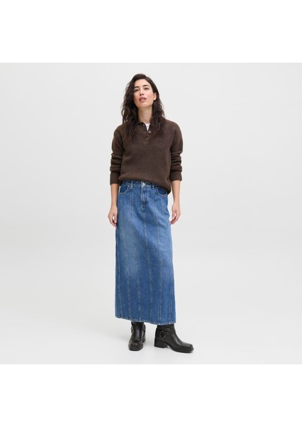 Kadin Yirtmaç Detayli Etek - Cana