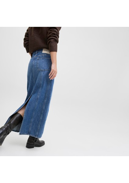 Kadin Yirtmaç Detayli Etek - Cana fırsatları