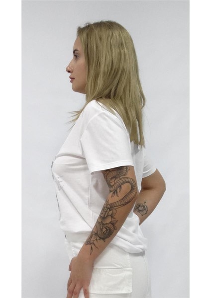 Kadın Snape Taşlı Tshirt fiyatları