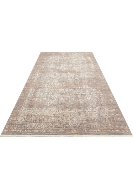 Modern Bej Viskon Dikdörtgen Modern Desenli Akrilik Hav Vermeyen Leke Tutmayan Kolay Temizlenen Yumuşak Makine Salon Yolluk Mutfak Halı