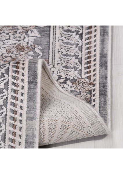 Klasik Gri Viskon Dikdörtgen Modern Desenli Akrilik Hav Vermeyen Leke Tutmayan Kolay Temizlenen Yumuşak Makine Salon Yolluk Mutfak Halı fiyatları