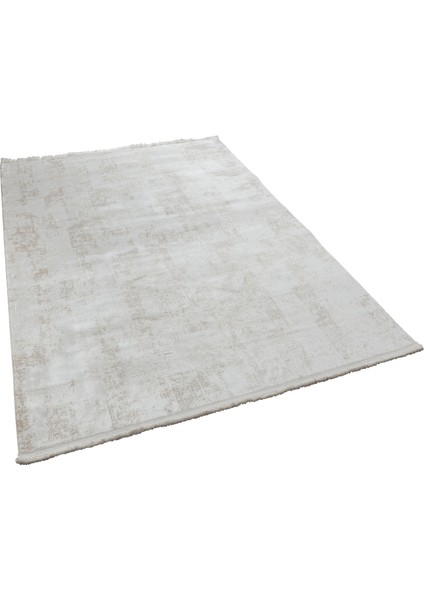 Veniamin Krem Düz Etnik Modern Desenli Viskon Hav Vermeyen Leke Tutmayan Kolay Temizlenen Yumuşak Makine Salon Yolluk Mutfak Halı fiyatları