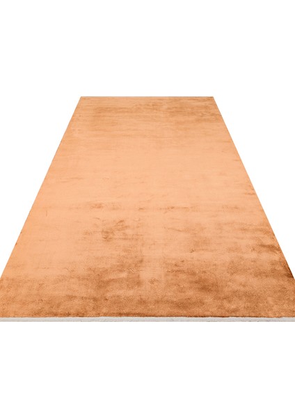 Kirti Modern Turuncu Viskon Dikdörtgen Modern Desenli Akrilik Hav Vermeyen Leke Tutmayan Kolay Temizlenen Yumuşak Makine Salon Yolluk Mutfak Halı